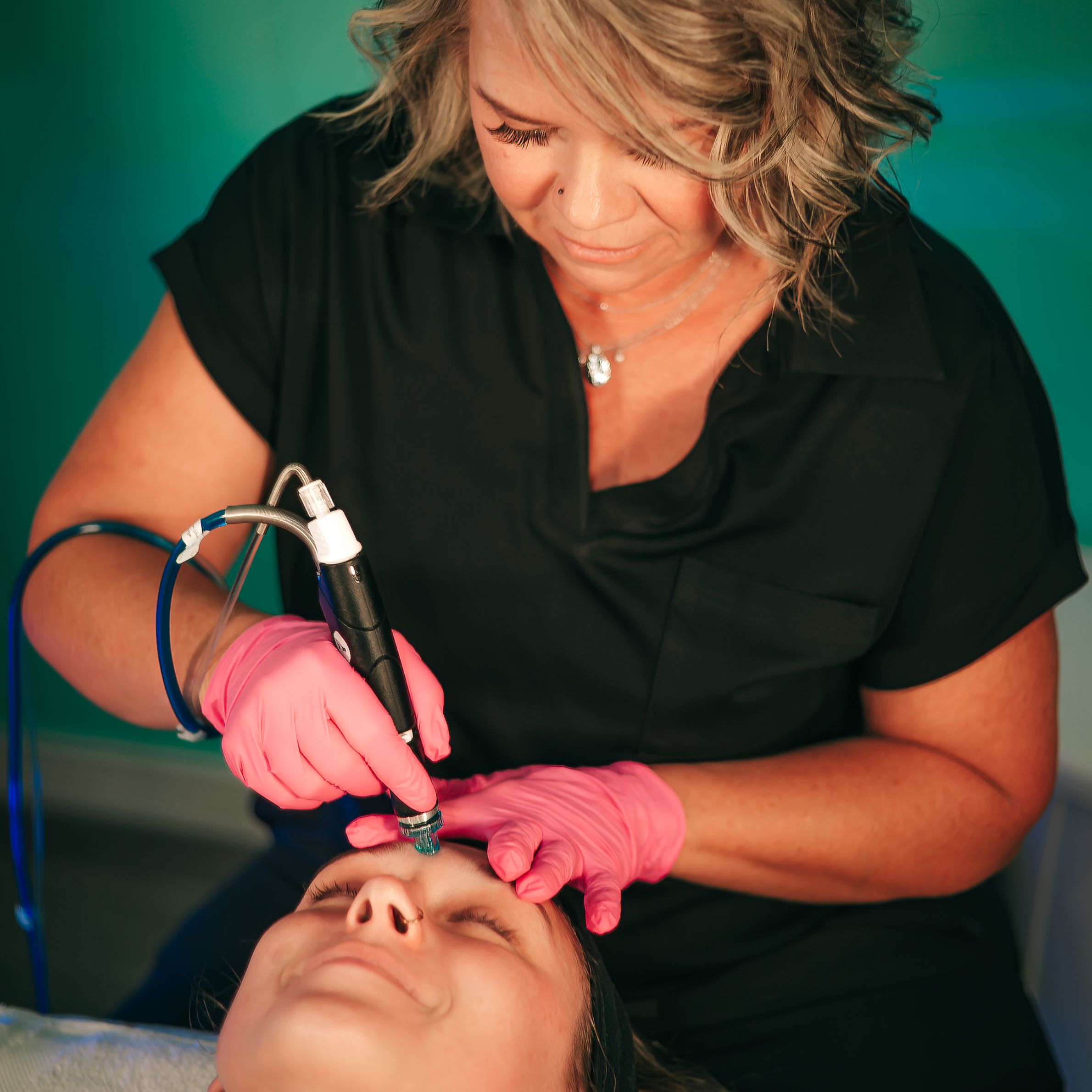 Professional facial massage