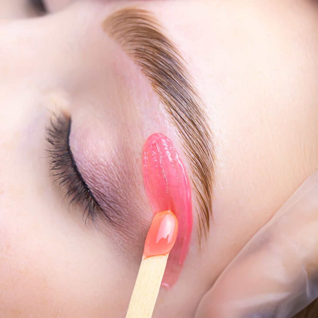 Brow waxing treatment at Pura Vida Lash and Skin