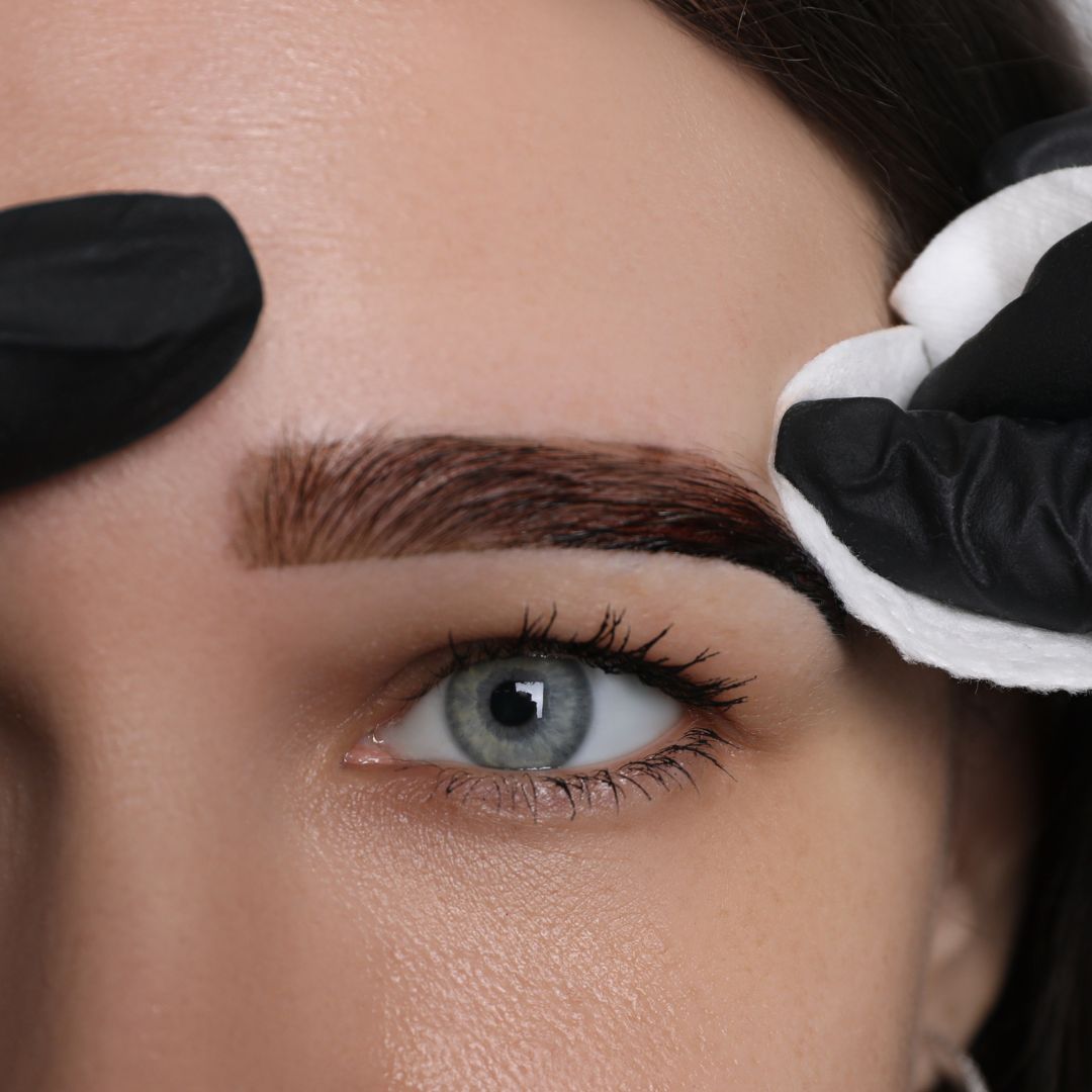Brow tinting treatment at Pura Vida Lash and Skin